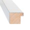 Amanti Art Non-Beveled Wood Wall Mirror, Low Luster Silver Frame